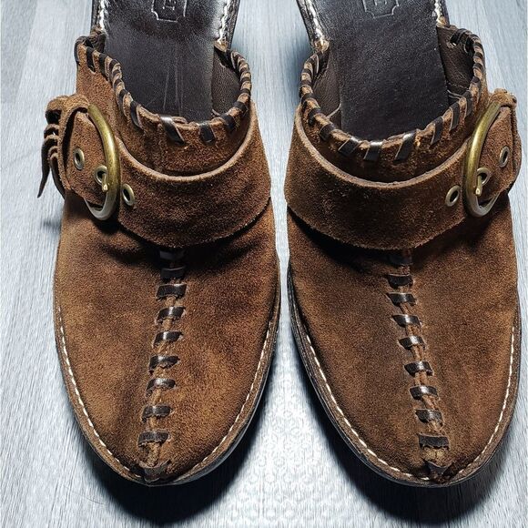 Coach Tan Katryna brown suede Mules - Picture 3 of 6